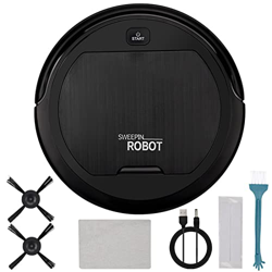 Colcolo Robot Aspirador 3 en 1, Carga USB, 75 Minutos de Tiempo de ejecución, silencioso, un botón, Inicio automático, Limpieza para Madera Dura, Pelo precio