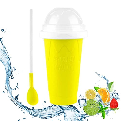 Magic Slushy Maker Cup, Copa Enfriadora De Hielo, Batidos Congelados Rápidos, Squeeze De Granizados, Helado De Batido De Leche DIY, Para El Verano Par