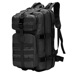 SPAHER Mochila Militar, Impermeable Negro Mochila Tactica Molle Assault Pack Gran Capacidad 40L Mochila Montaña Hombre Mujer para Trekking, Senderismo precio