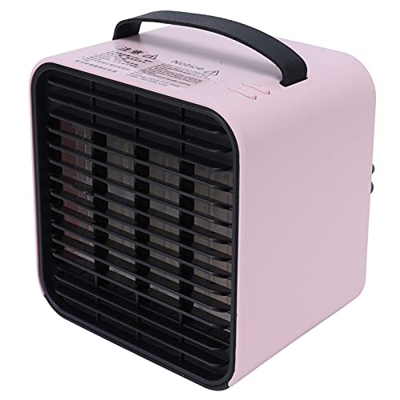 plplaaoo Mini Ventilador de Aire Acondicionado de Iones Negativos, Enfriador de Aire de Carga USB para Dormitorio, hogar, Rosa