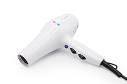 Corioliss FLOW+ | Secador de Pelo Profesional para Mujeres | 2000W TURBO POWER | Filtro Lavable Extraíble | Control de Temperatura y Velocidad (White  precio