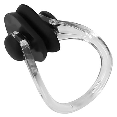 CUTULAMO Tapones para los Oídos con Clip para la Nariz, Ligeros, Cómodos de Usar, Tapones para la Nariz para Nadar para Adultos(Negro)