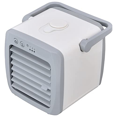 Acondicionadores de aire portátiles, mini enfriador de aire, enfriador de aire personal portátil, acondicionador de aire portátil de 5 W y 3 engranaje
