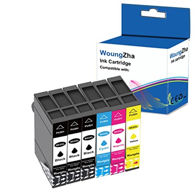 WoungZha 603 XL Reemplazo para Epson 603XL Cartuchos de Tinta Compatiable con Epson Expression Home XP-2100 XP-2105 XP-3100 XP-3105 XP-4100 XP-4105, W