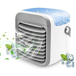 Saturey Portátil Ventilador De Aire Acondicionado Personal Ventilador Enfriador De Escritorio Recargable Ventilador Enfriador De Aire Inalámbrico 3 Ve precio