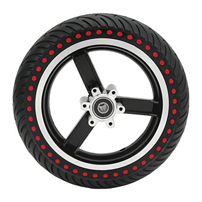KAKAKE Neumático de Repuesto para Scooter Eléctrico, Rueda Delantera de Nido de Abeja, Ajuste Flexible, Alta Resistencia, Antichoque, sin Deformación,