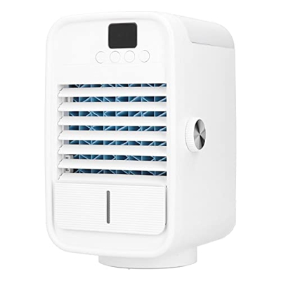 Omabeta Mini Aire Acondicionado, Mini Ventilador de Aire Acondicionado Enfriador de Aire de Operación Simple Ajustable Inteligente para Uso