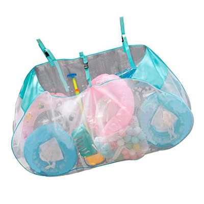 Heall Piscina Colgando Malla Bolsa de Almacenamiento de Juguete Ajustable Accesorios de Gran Capacidad Organizador de Piscina Baños al Aire Libre y Ac