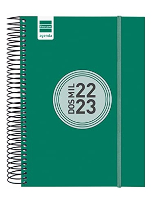 Finocam - Agenda 2022 2023 Espir Color 1 Día Página Septiembre 2022 - Agosto 2023 (12 meses) Verde Español