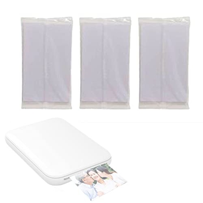 ZQWOZQ Bluetooth Fotos Impresora, Mini Inalámbrica Termica Sublimación Impresora Fotográfica con 10 Hojas para Fotos, para Viajes Y Familia - Función 