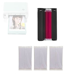 ZQWOZQ Inalámbrica Color Impresora Fotográfica, Bolsillo Bluetooth 300dpi Impresora Fotográfica Térmica, Automático Laminación Instantánea Portátil Ph precio