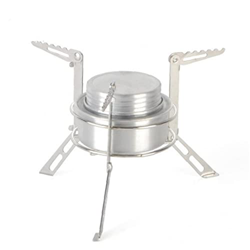 Rack De Estufa De Alcohol 2 Ppc Camping Outdoor Mini Cooker Baller con Soporte para Mochileros De Picnic Cheinking características
