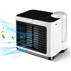 Saturey Ventilador De Aire Acondicionado Portátil Desktop De Escritorio Personal Ventilador De Aire De Aire con Tanque De Agua 3 Velocidades Humidific características