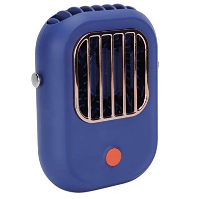 Ventilador de Cuello, Usable Azul Y Cuello Libre Ajuste de 360 ​​​​Grados Viento de 3 Velocidades Recargable por USB para la Oficina en el Hogar para 