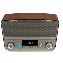 Aiwa BSTU-750BR - Altavoz Compacto Estilo Vintage (Activo, estéreo, 50W RMS, Bluetooth, Entrada óptica, USB, HDMI-ARC, RCA, FM y Entrada 6.3mm y 3.5 m características