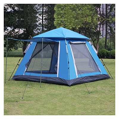 WEEDKEYCAT 4-5 Persona de Apertura rápida Tienda de Campamento al Aire Libre Tienda automática 215x215x16 5 cm Tienda de Viajes de Fiesta Familiar de 