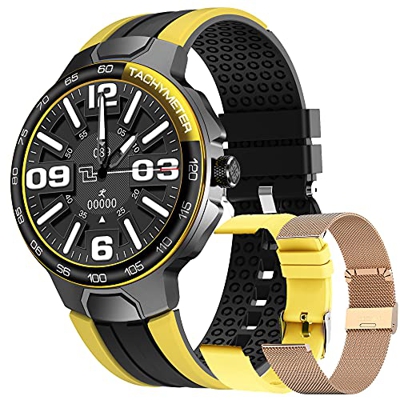 Smartwatch Relojes Inteligentes Hombre, Reloj Inteligente con Pulsómetro, Cronómetros, Calorías, Monitor de Sueño, Impermeable IP68 Reloj Deportivo pa