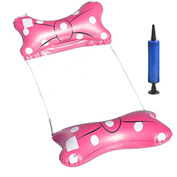 XIAOKE Piscina Hamaca Inflable, Hamaca de Agua 4 en 1 Piscina Tumbona Hamaca Flotante de Agua Flotante Colchoneta Piscina para Adultos, con Bomba de A en oferta