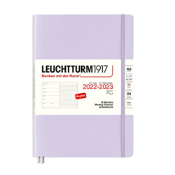 LEUCHTTURM1917 366019 - Agenda semanal 2023, 18 meses, tapa blanda, color lila precio