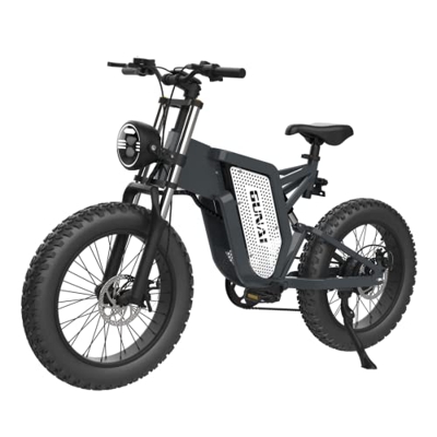 KELKART Bicicleta Eléctrica para Adultos 20x4,0 Bicicleta de Montaña Eléctrica con Neumático Gordo con Motor Sin Escobillas Y Batería de Iones de Liti