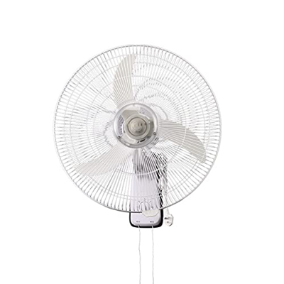 Ventilador de montaje en pared comercial para el hogar de 18 pulgadas, inclinación ajustable Ventilador oscilante de oscilación horizontal de 90 grado
