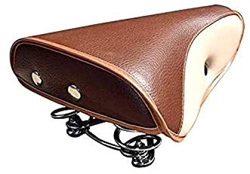 Sillín vintage Sillín de bicicleta con resorte Asiento de bicicleta acolchado Retro Cuero de PU Sillín de carretera Cityradsattel, Sillín Tour Fundas  precio