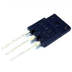 5pcs D1887 2SD1887 TO-3PF sin amortiguar el tubo de potencia N-canal 1500V 10A características