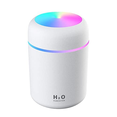 Mini humidificador Cool Mist de 350 ml, humidificador USB, para dormitorio, oficina, color rosa