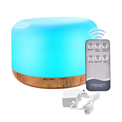 HoveeLuty Difusor De Aceite Esencial 300ml Humidificador De Niebla De Difusor De Aromaterapia Sonora con Control Remoto
