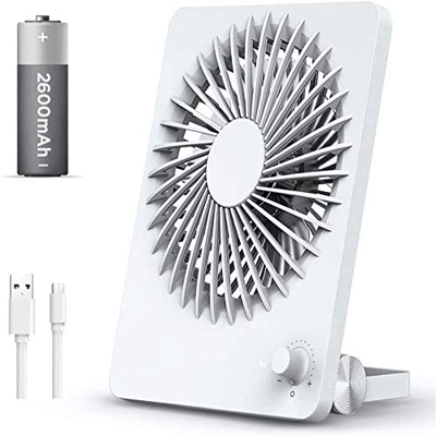 Cama de Escritorio de Oficina Recargable con Ventilador pequeño USB, Mini Ventilador de Escritorio de Oficina silencioso de Escritorio portátil silenc