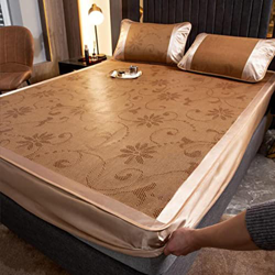 Matón de dormir for dormir de la alfombra de bambú/almohadilla for dormir/ratán, ropa de cama de verano for alfombrilla de enfriamiento de seda de hie en oferta