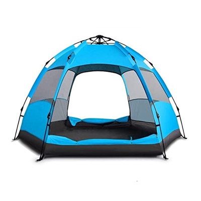 WEEDKEYCAT Tienda de Campamento automática actualizada de 3-5 persona/5-7 Personas Dual Capa Summer Mongolia Hexagonal Yurta Turte Turist Fit for Viaj