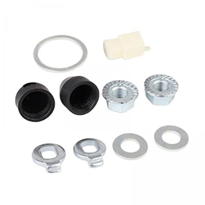 F Fityle 2X Kit de Tuercas de Motor de Buje de Bicicleta Eléctrica, Arandela de Seguridad de Repuesto, Tuercas de Bloqueo de Rueda Delantera Y Trasera