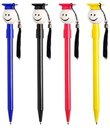 Lote de 100 bolígrafos graduado. En gama de vivos colores. Se sirven en colores surtidos. Para regalo en fiestas de graduación. en oferta