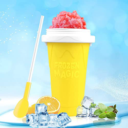 Magic Slushy Maker Squeeze Cup Slushy Maker, Portable Quick Frozen Slush Cup Mit 2 In 1 Strohhalm Und Löffel, Homemade Smoothie Cup Frozen Drink Cup,  características