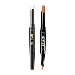 Lápiz labial Cremoso Mate Durable Lipstick Cabeza Lápiz Doble impermeabilización Nude 2 Lipstick 1 Pen con Lip Velvet que dura en Lipstick Regalo para precio