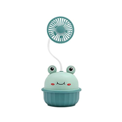 SFFZY Venientes de dibujos animados de Mini Table Mude Desktop Portable Mini Fan USB Ventilador eléctrico de escritorio recargable de macarona (Color  precio