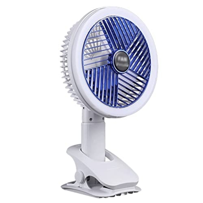 SFFZY Mini ventilador LED Night Light Cargo de carga USB Lámpara de mesa portátil plegable Ventilador de velocidad variable de cuatro velocidades (Col