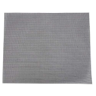 Gedourain Estera del BBQ, Estera Reutilizable del BBQ de la Categoría Alimenticia del Diseño Plegable No Pegajoso para la Barbacoa Al Aire Libre(Negro