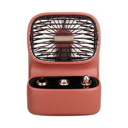 SFFZY Ventilador portátil de escritorio Humidificador de aire de enfriamiento for aire acondicionado en el hogar Ventilador eléctrico recargable (Colo características