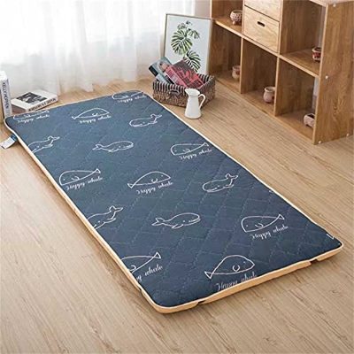 KLML Colchn de Piso japons, colchn de futn japons, colchn Plegable, colchn Enrollable, tapete de Tatami, fcil de almacenar y porttil para Acampar