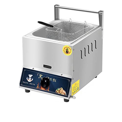 Tightstore Freidora a Gas Freidora, Freidora con Cesta, Freidora de Chips, Freidora Fácil de Limpiar, para Cocinar Una Variedad de Delicias Fritas