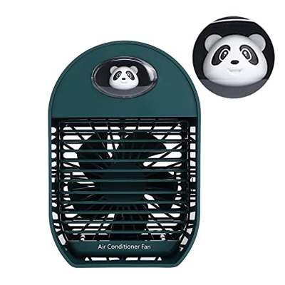 Aire Acondicionado Portátil, 100ML 3 Gear Ajustable Mini Enfriador de Aire Ventilador de Escritorio Alimentado por USB Unidad de Ca Móvil Mini Humidif