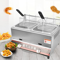 Tightstore Freidora de Aceite de Gran Capacidad, Freidora de Acero Inoxidable, Freidora de Grasa Fácil de Limpiar, Freidora de Patatas Fritas, para Co características