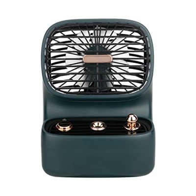SFFZY Ventilador portátil de escritorio Humidificador de aire de enfriamiento for aire acondicionado en el hogar Ventilador eléctrico recargable (Colo