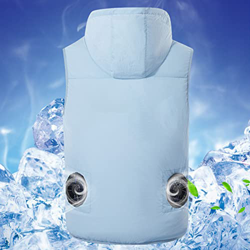 Hanging Ropa De Ventilador Chaleco De Enfriamiento, Ropa De Aire Acondicionado De Verano, Carga USB Ajustable Batería De Alta Duración Sitio De Constr precio