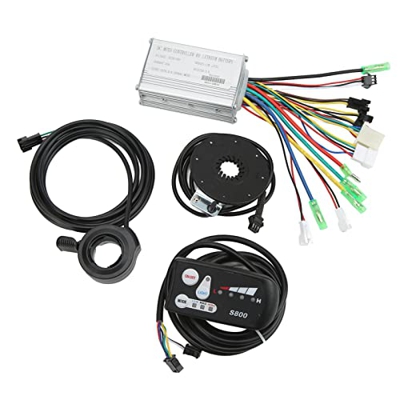 BOLORAMO Kit de Conversión de Bicicleta Eléctrica, 36V 48V Kit de Modificación de Bicicleta Eléctrica a Prueba de Agua Fecha Clara Inteligente para Mo