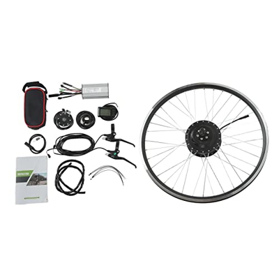 Pilipane Kit de Motor de Bicicleta eléctrica 36V 500W Kit de conversión de Bicicleta eléctrica Kit de Motor de Cubo de Rueda Trasera con Controlador 1