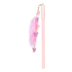 Pluma neutral linda pluma a base de agua aprendizaje suministros de oficina papelería colgante pluma mariposa (rosa) características