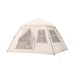 JTYX Tienda de campaña Familiar con Parte Superior Rainfly 2 Puertas y 4 Ventanas Tienda de campaña Impermeable a Prueba de Viento para 3 Estaciones S en oferta